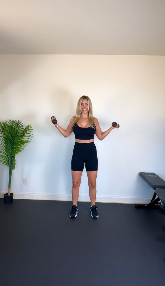 Full Body Combo Blast Using Only Dumbbells 🏋🏼‍♀️