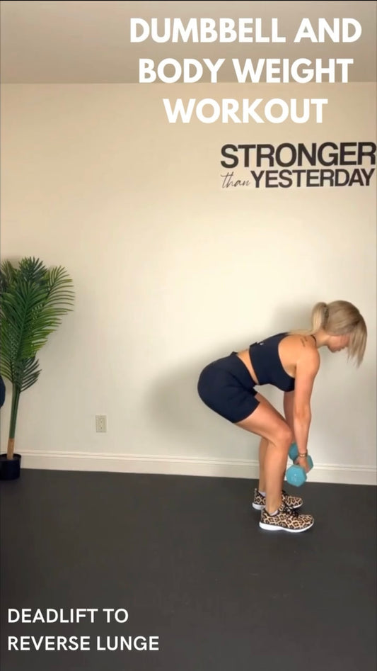 Happy Wellness Wednesday!ππΌββοΈ Try This Dumbbell And Body Weight Workout!π₯