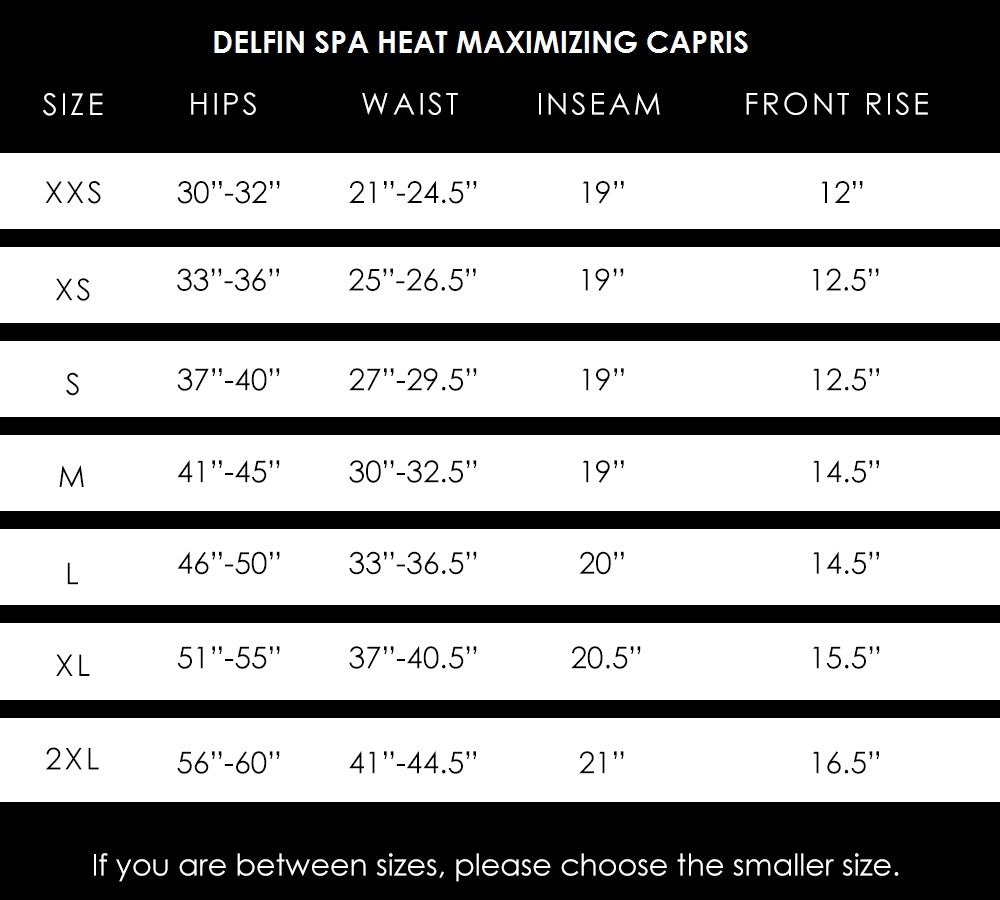 Heat Maximizing Capris - Black - Delfin Brands