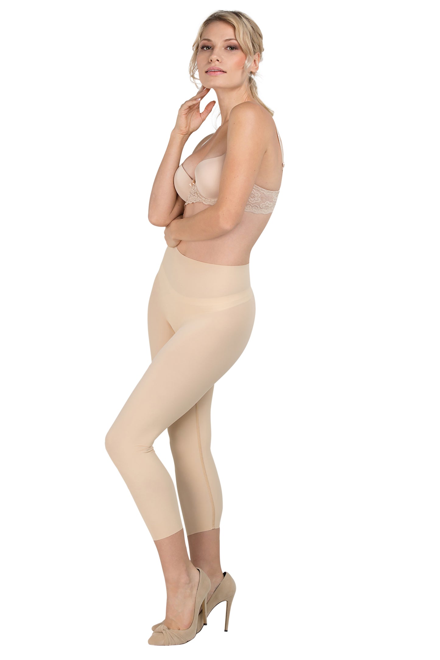 Body Slimming Capris - Nude - Delfin Brands