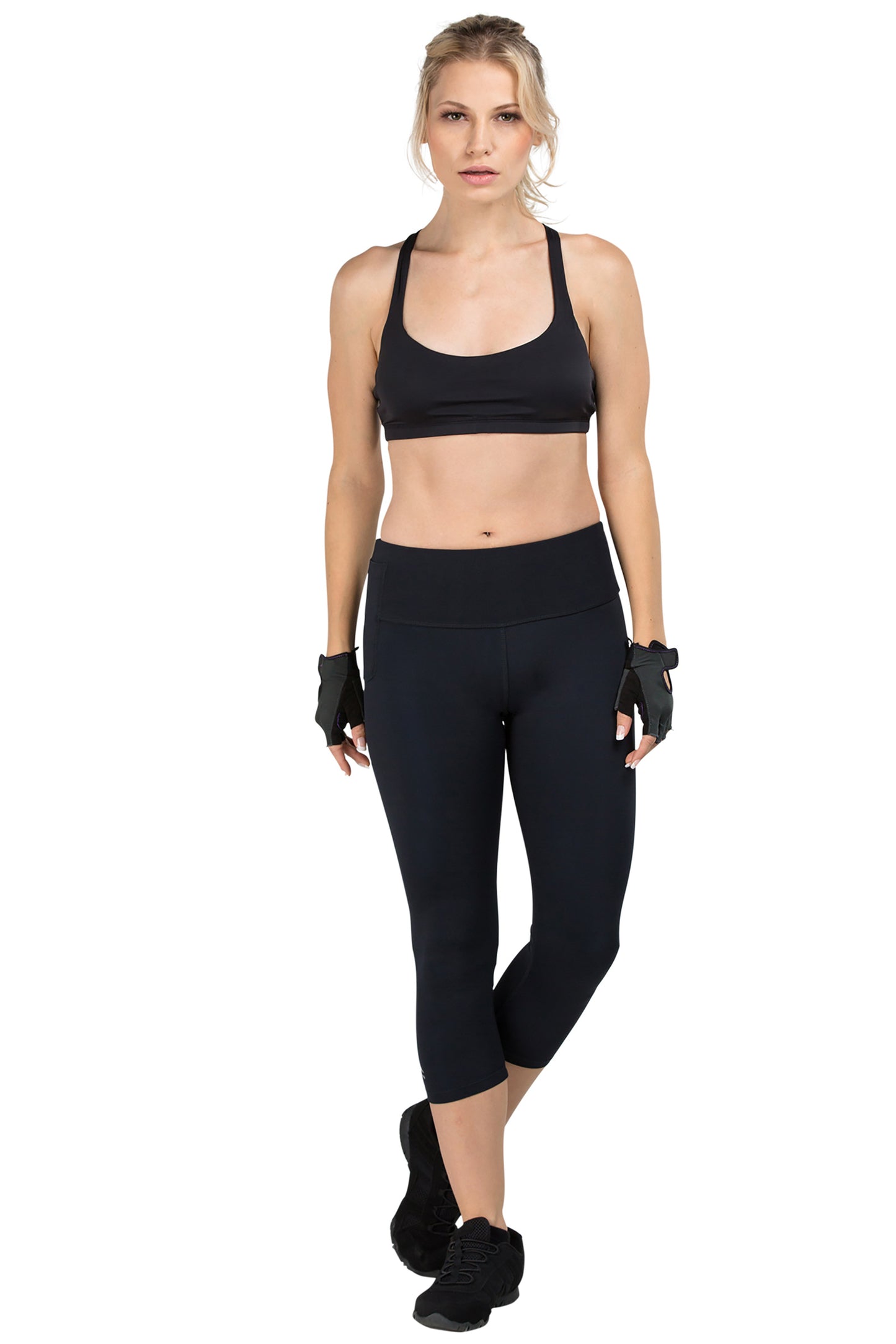 Mineral Infused Capris - Black - Delfin Brands