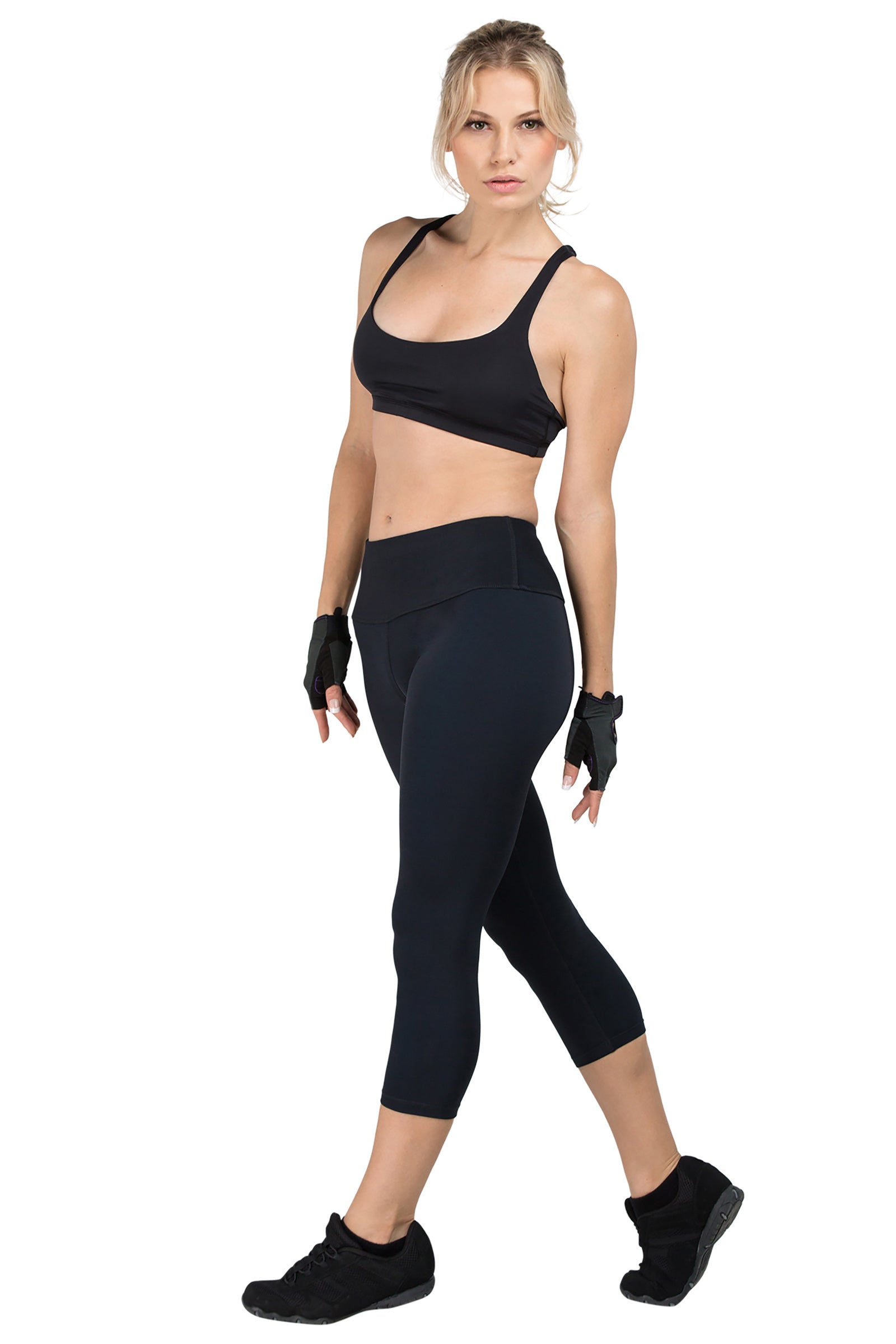 Mineral Infused Capris - Black - Delfin Brands