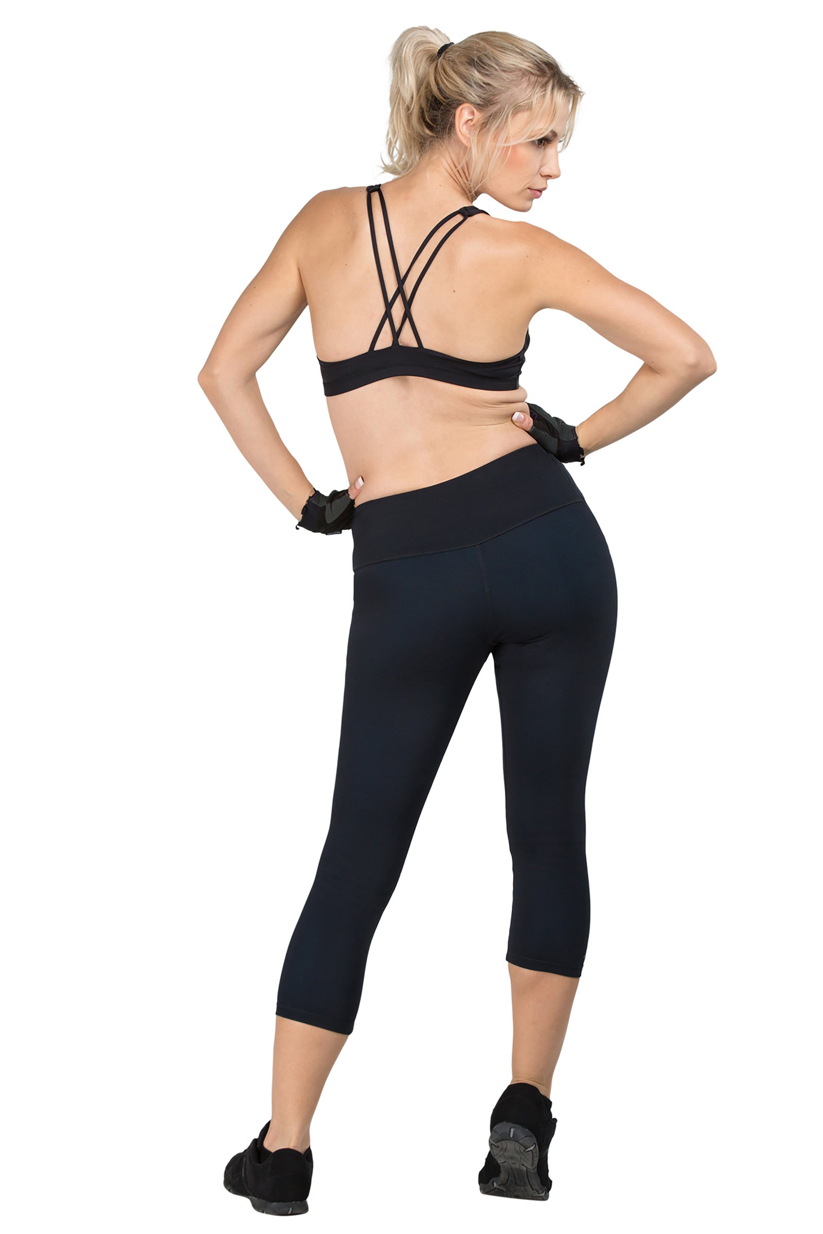 Mineral Infused Capris - Black - Delfin Brands