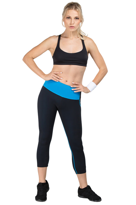 Mineral Infused Capris - Turquoise - Delfin Brands