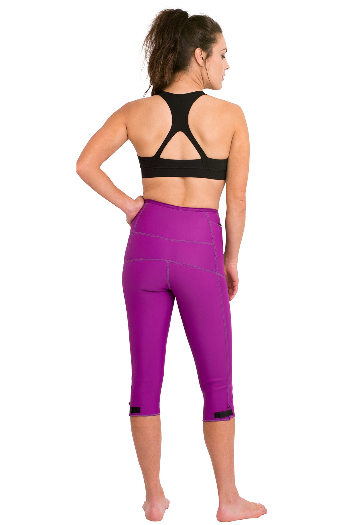 Heat Maximizing Capris - Purple - Delfin Brands