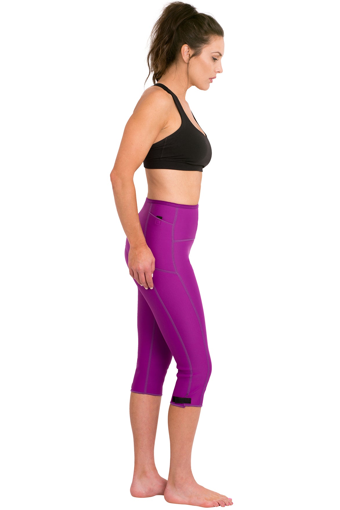 Heat Maximizing Capris - Purple - Delfin Brands