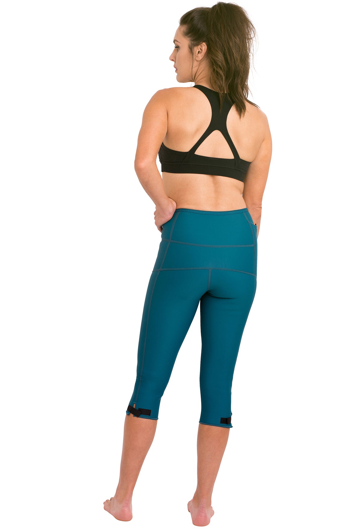 Heat Maximizing Capris - Teal - Delfin Brands