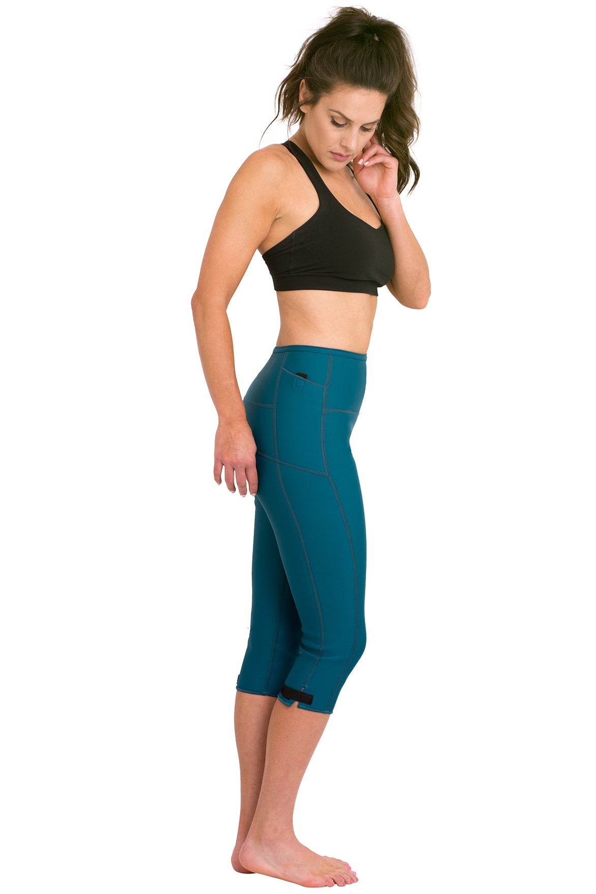 Heat Maximizing Capris - Teal - Delfin Brands