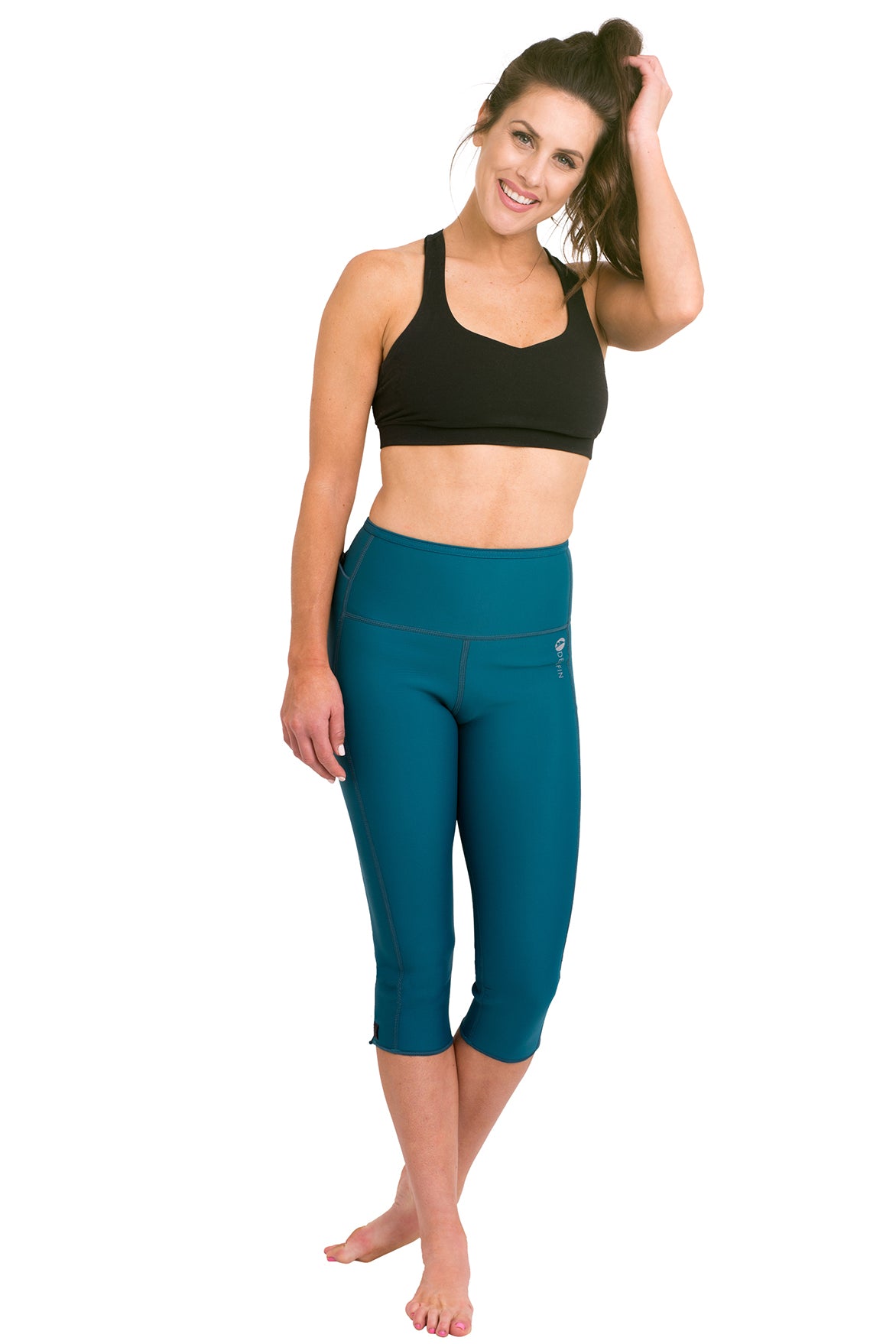 Heat Maximizing Capris - Teal - Delfin Brands