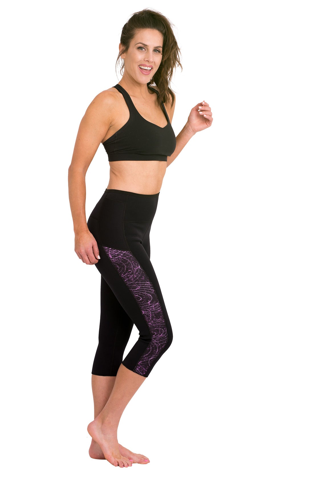 Heat Maximizing Capris - Mystic Purple - Delfin Brands