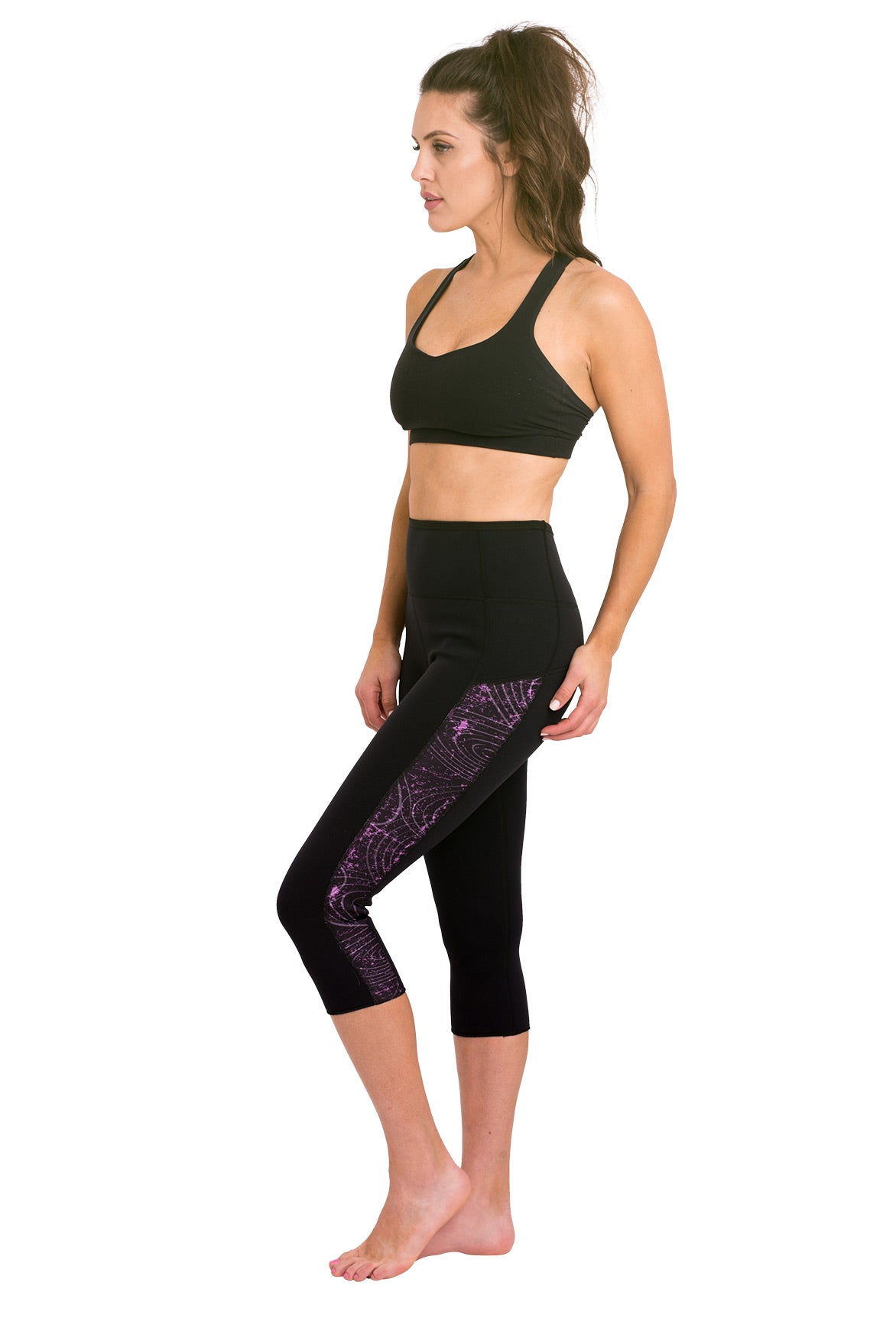 Heat Maximizing Capris - Mystic Purple - Delfin Brands