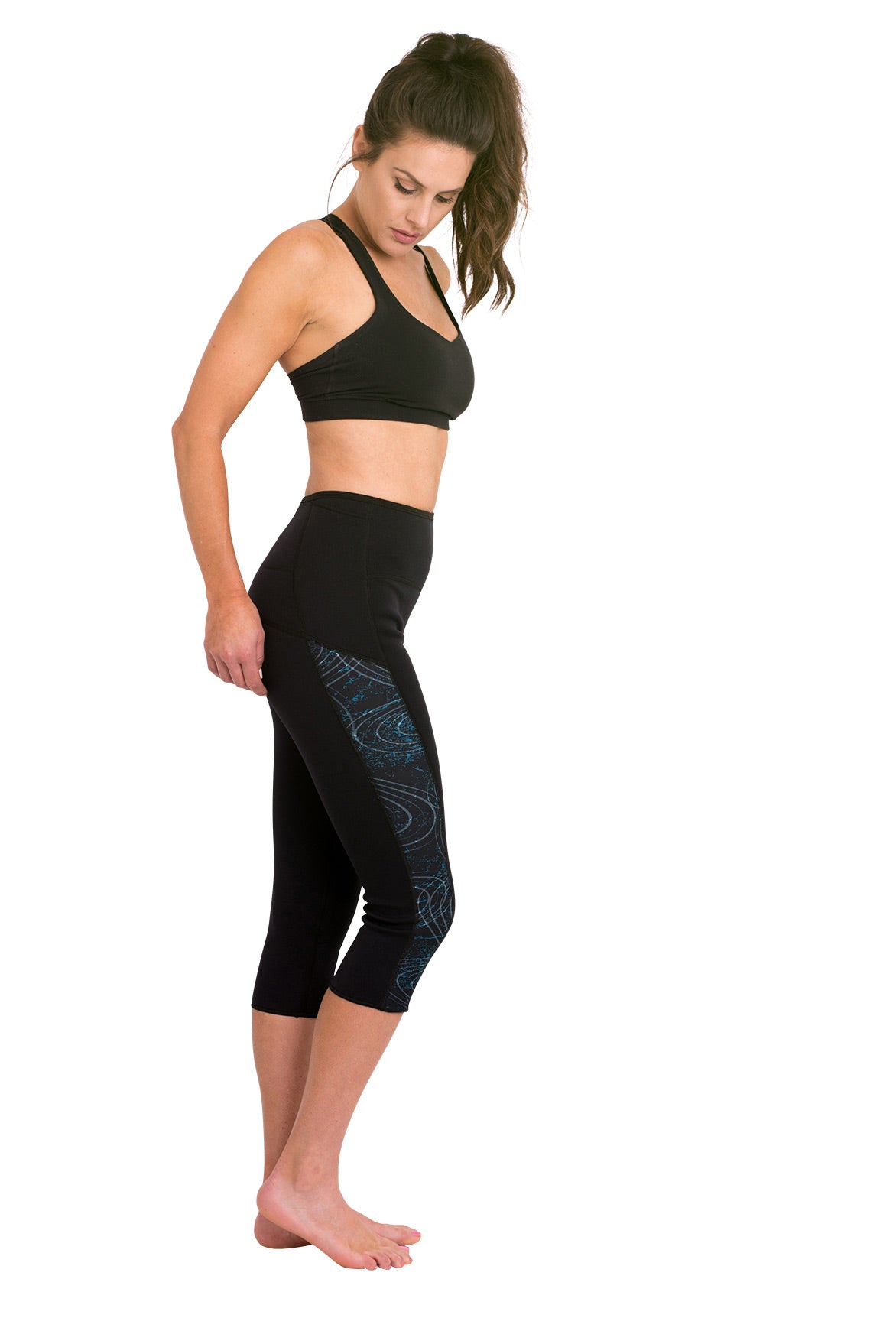 Heat Maximizing Capris - Mystic Teal - Delfin Brands