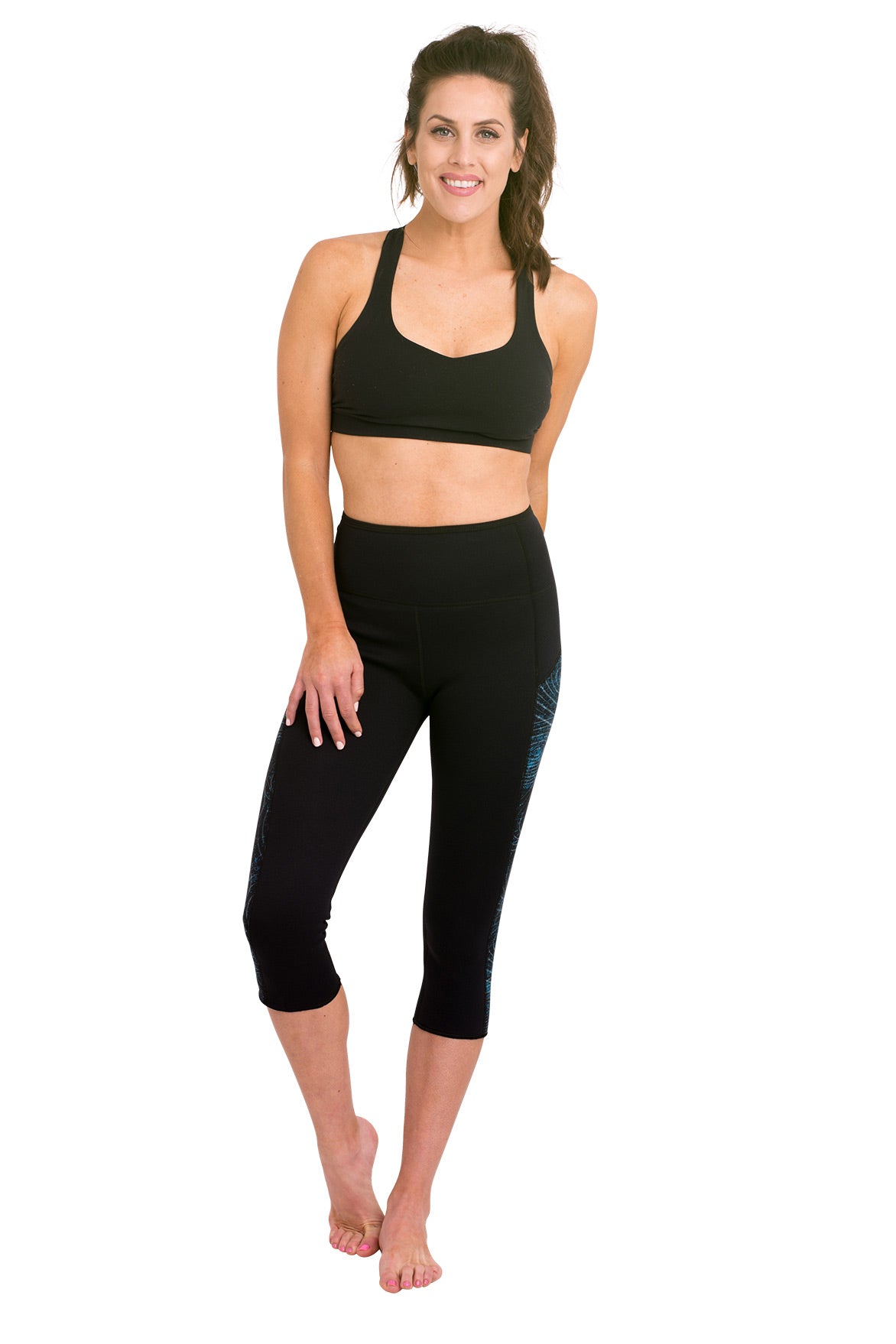 Heat Maximizing Capris - Mystic Teal - Delfin Brands