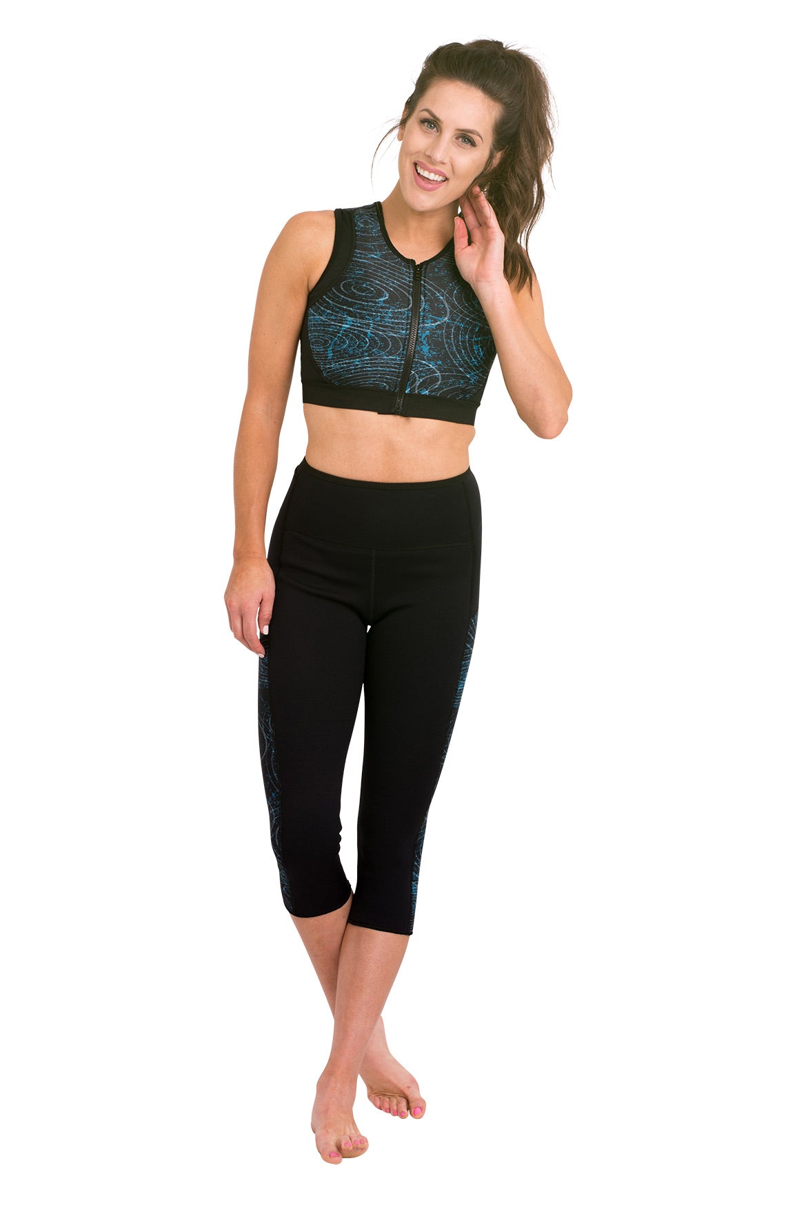 Heat Maximizing Capris - Mystic Teal - Delfin Brands