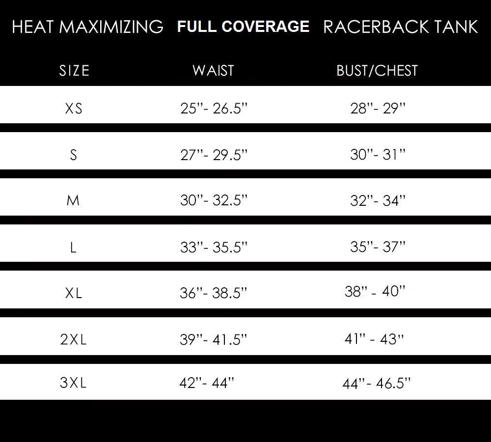 Heat Maximizing Full Coverage Racer-back Tank - Black - Delfin Brands
