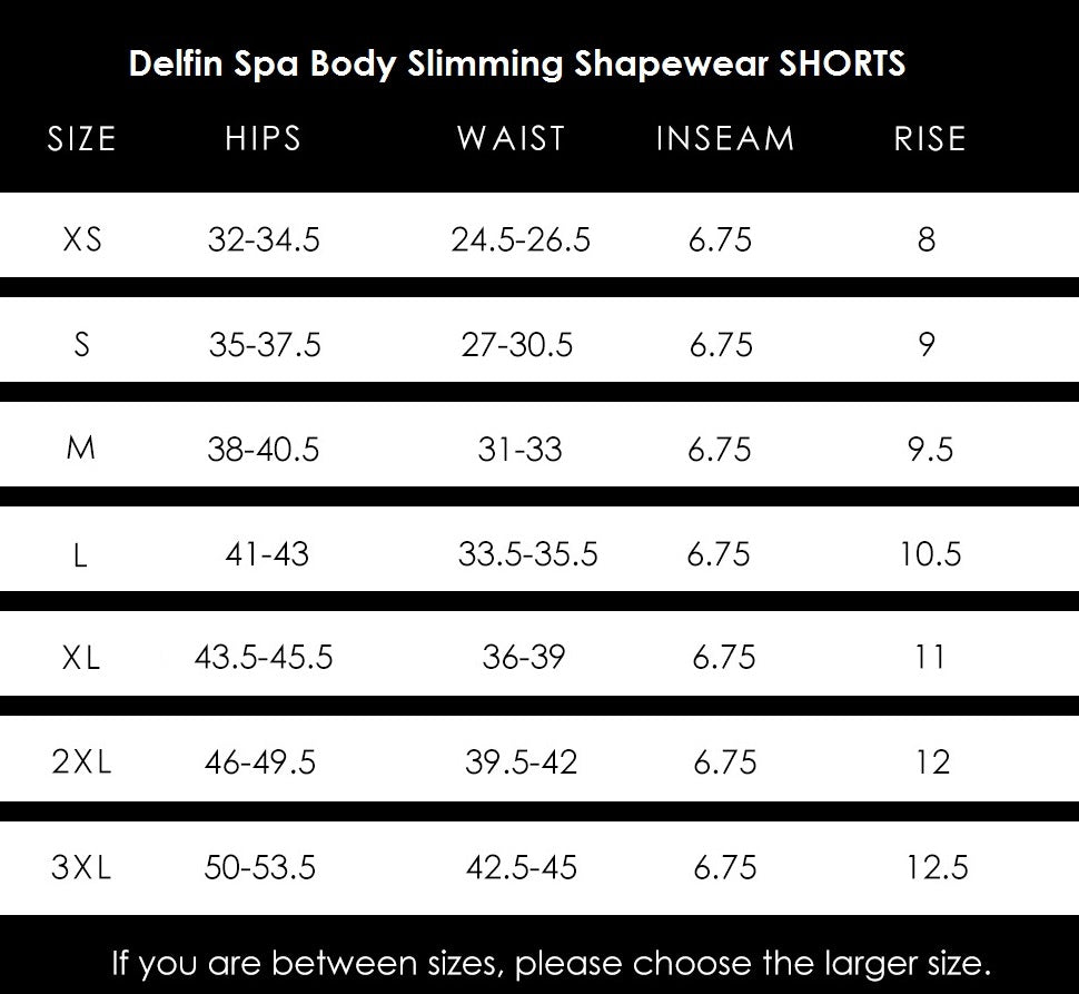 Body Slimming Shorts - Black - Delfin Brands